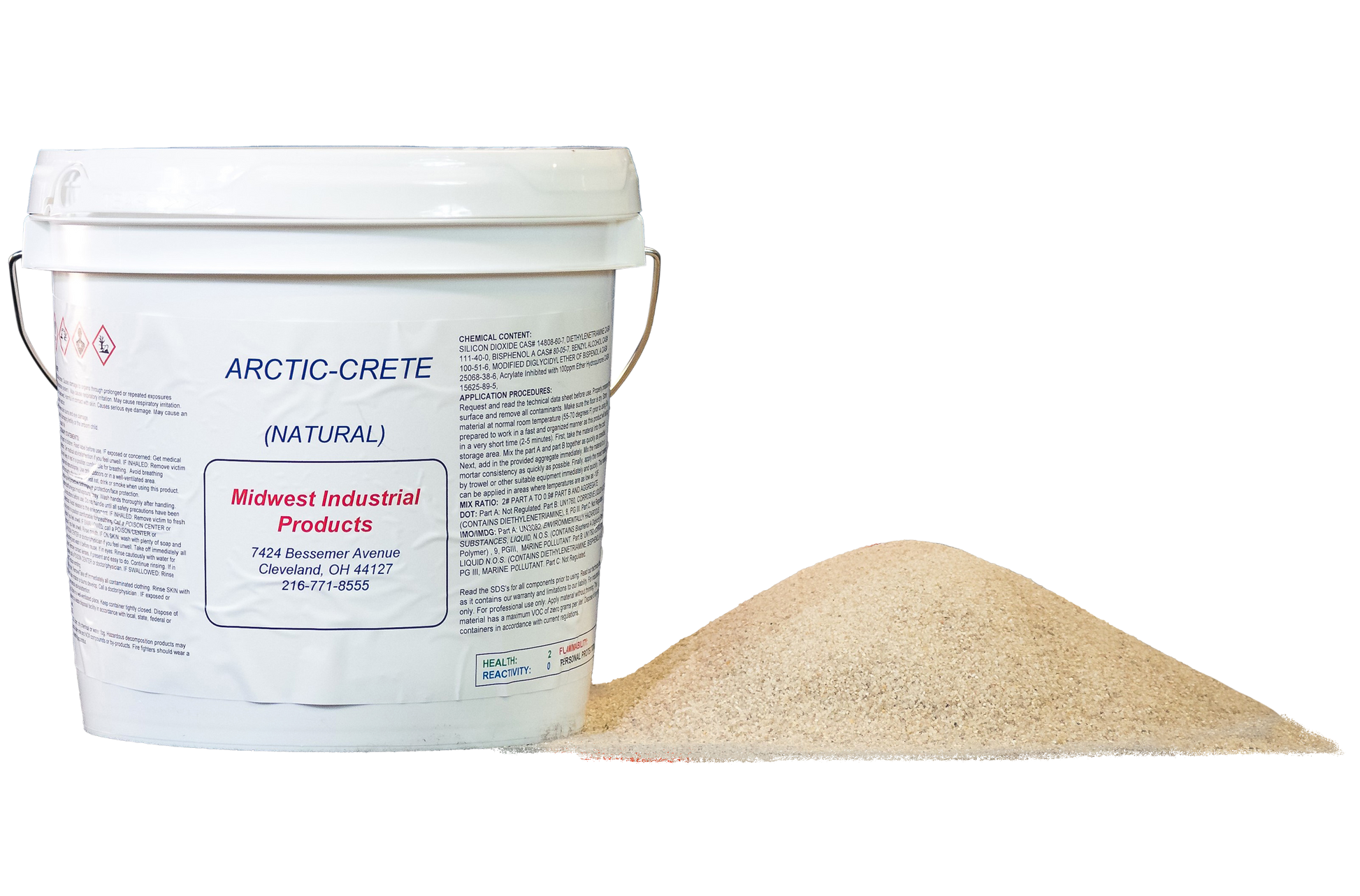 2 gallon Unit of Arctic Crete freezer floor repair epoxy