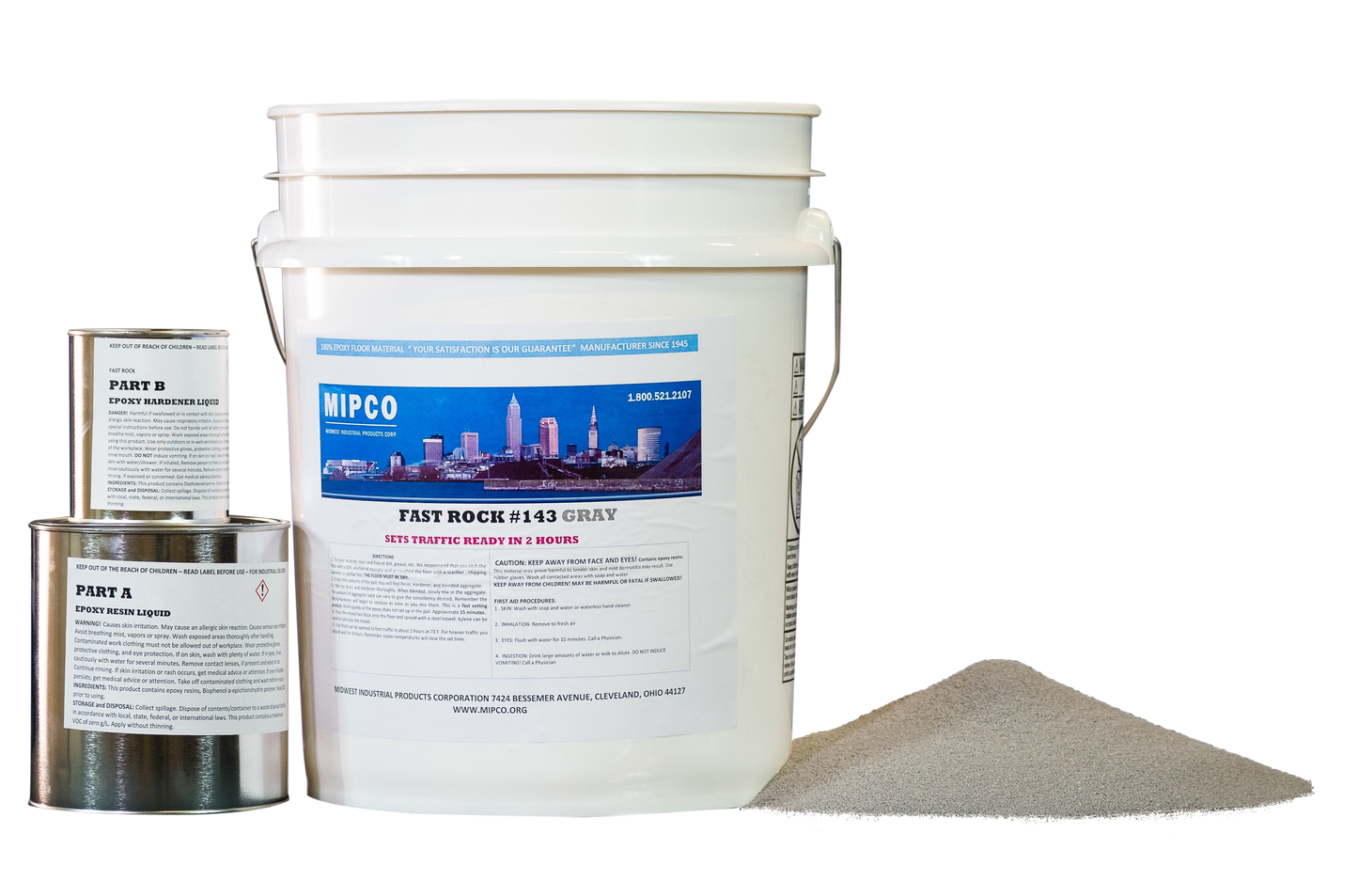 5 gallon unit of fast rock rapid setting epoxy flooring