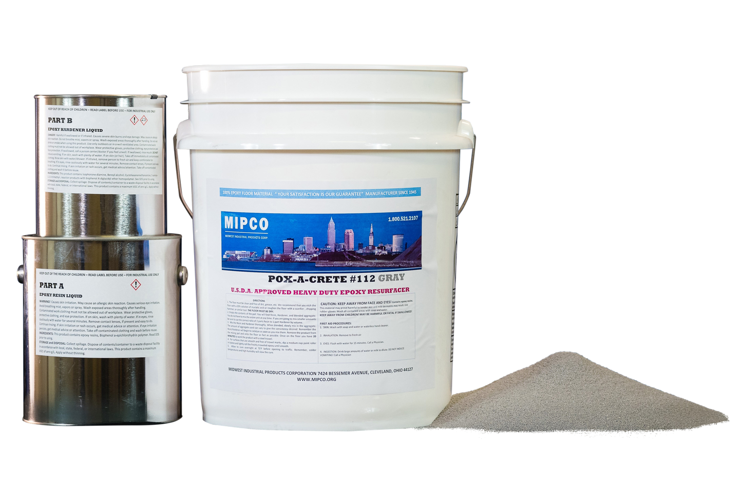 5 gallon unit of pox a Crete usda approved floor epoxy
