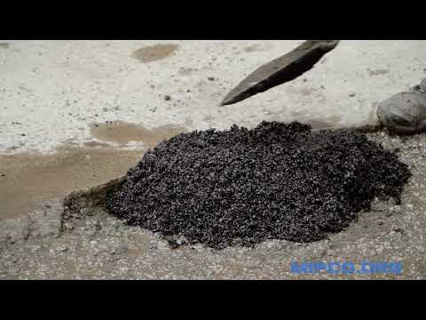 how to apply pot hole patch