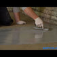 applying pox a crete floor epoxy with a trowel